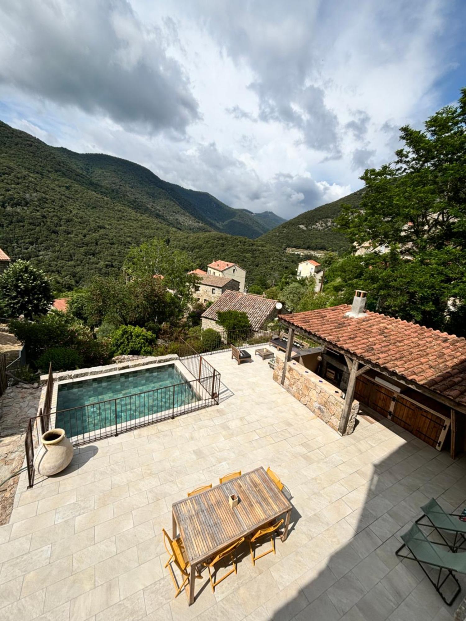 Casa Arena Authentique Maison De Village Avec Piscine Au Coeur De L'Alta Rocca - Zoza Exterior photo
